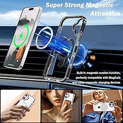 UMIONE for iPhone 16 Clear Magnetic case with Stand