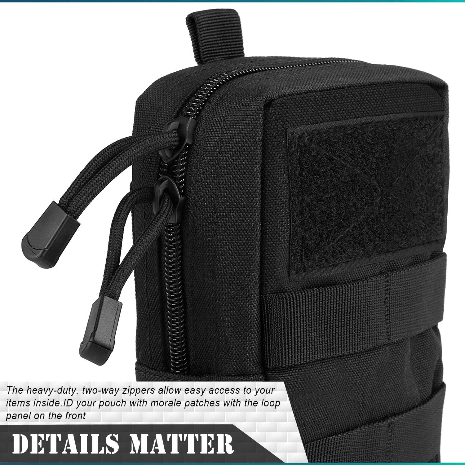 YDa MOLLE Pouch EDC Pouch Multi-Purpose Compact Tactical Waist Bags Small Utility Pouch 2 Pack : Sports & Outdoors