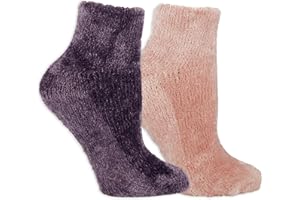 DR. SCHOLL'S Dr. Scholl’s Women’s Fuzzy Spa Socks - Cozy Low Cut 2 & 3 Pairs - Lavender & Vitamin E Infused
