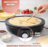 Marco Paul Large 12 Inch Electric Crepe Pancake Maker 1000W Nonstick view 6