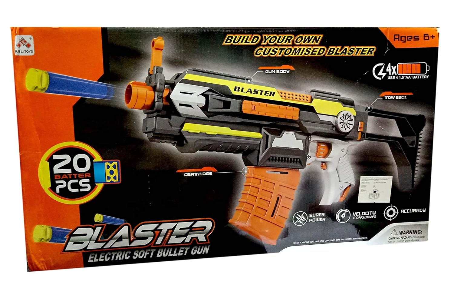 blaster electric soft bullet gun