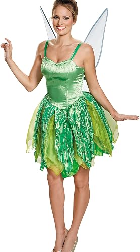 Amazon Disney Fairies Tinker Bell Prestige Adult Costume 妖精ティンカーベルディズニープレステージ大人の衣装を ハロウィン サイズ Large 12 14 コスプレ 仮装 通販