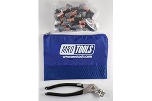 KSG1S25P 1/2 x 1/2 Cleco Side-Grip Clamps (SET OF 25) + Cleco Pliers w/Carry Bag