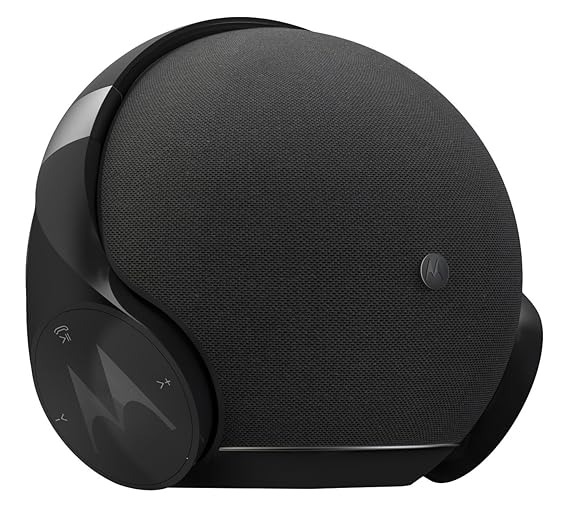 Motorola Sphere+ | 2 in 1 Stereo Bluetooth Lautsprecher und Kopfhörer Set | Headset und Freisprechanlage | Schwarz