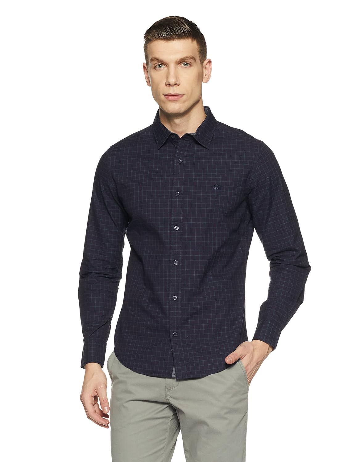 united colors of benetton men's dress shirt