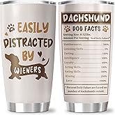 CVROY Dachshund Gifts for Women Men Tumbler 20OZ 1PC, Weiner Dog Gift for Her Him, Dog Lovers Present for Dogs Mom, Doggy Lover Christmas Birthday Presents Cup for Girls