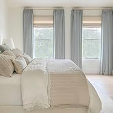 TWOPAGES Isabella Customizable Linen Textured Cotton Curtain for Living Room Bedroom Custom Made (1 Panel)