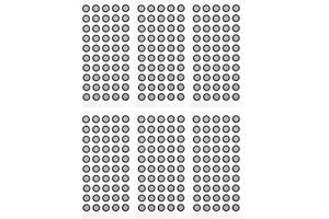 AWLEYNZ 300Pcs 6.0 mm 3D Scanning Marker for 3D Scanner, 3D Tracking Dot Reference Point, Target 3D Scan Tracking Dots for Diffuse Reflection Markers Optical Tracking