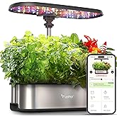 Smart Hydroponics Growing System, LetPot 12 Pods Indoor Garden, 24W Light, App&WiFi Control, Water Shortage Remind, 30" Adjus
