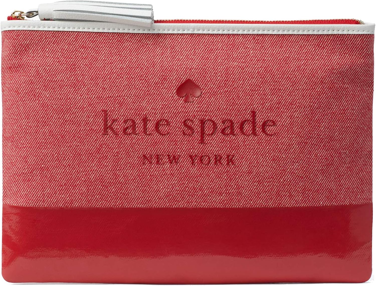 Amazon Com Kate Spade Ash Street Logo Large Tassel Pouch Clutch