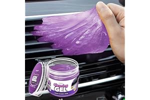 FiveJoy Car Cleaning Gel Kit - Universal Car Detailing Putty for Car Interior - Reusable Car Goop Cleaner Supplies Auto Slime for Home, Office, Keyboard, Computer (Purple, 1Pack (5.6oz))