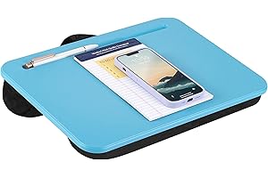 LAPGEAR Compact Lap Desk - Fits up to 15 Inch Laptops - Alaskan Blue - Style No. 43103