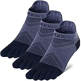 likloks Toe Socks for Men Women - Athletic Running Coolmax Five Finger Socks Ankle - Soft and Breathable (3 Pairs)