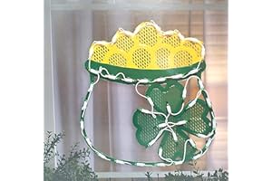MUDHEN Impact Innovations St. Patrick's Day Lighted Window Decoration Pot of Gold