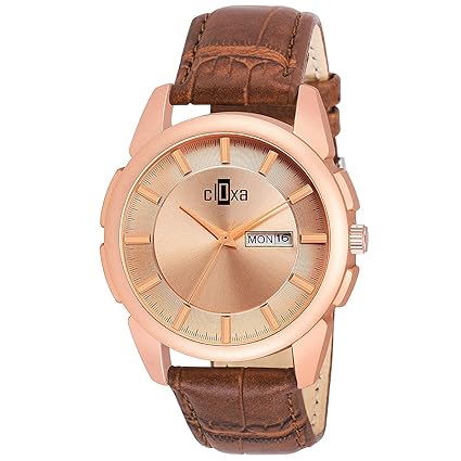 focos Desginer Gold Dial Watch for Men and Boys