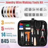 Thrilez Jewelry Making Tools Set with Wire Pliers Beading Kit 5 Wires view 2