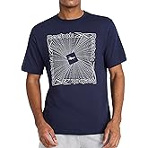 Reebok Mens Short Sleeve Graphic Crewneck T-Shirt, Standard Fit, Lightweight Cotton-Poly Fabric