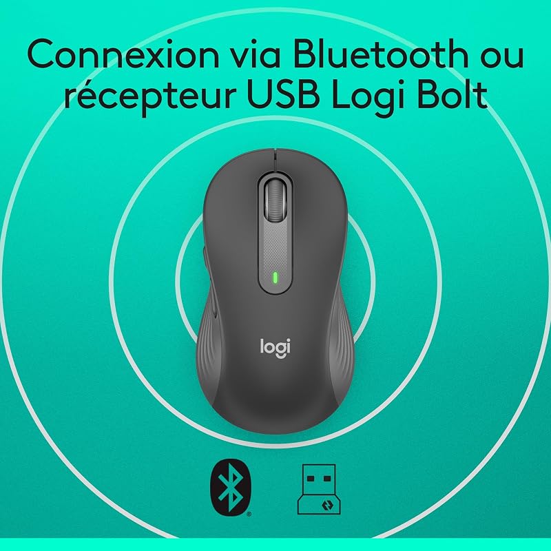 Signature M650 L Souris Sans Fil Grande Taille