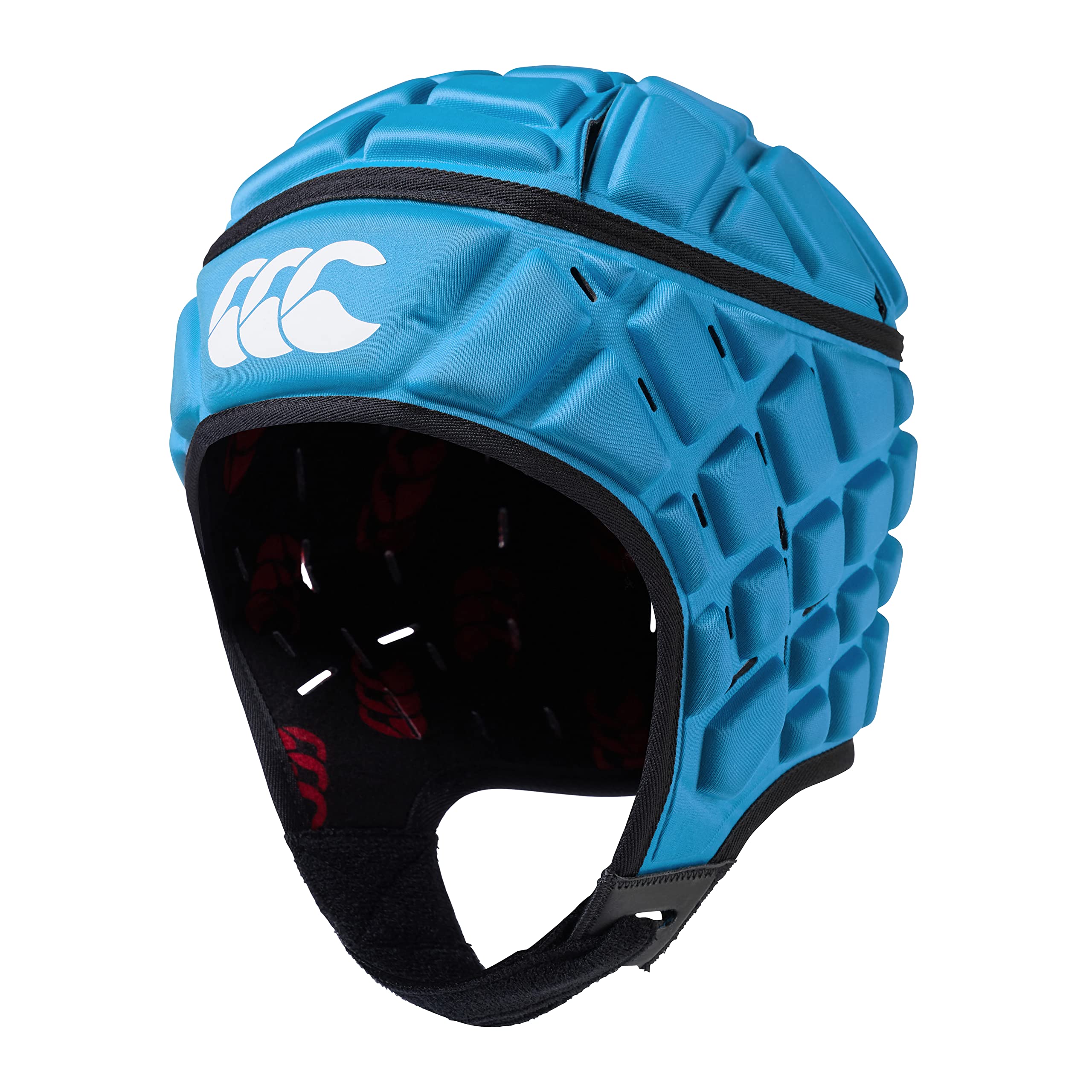 Canterbury CCC Rugby Raze Headguard, Scrum Cap, Full Coverage, Soft-Edged Chin Strap, Designed Holes Aid Ventilation, Foam Padding,Blue,XXS