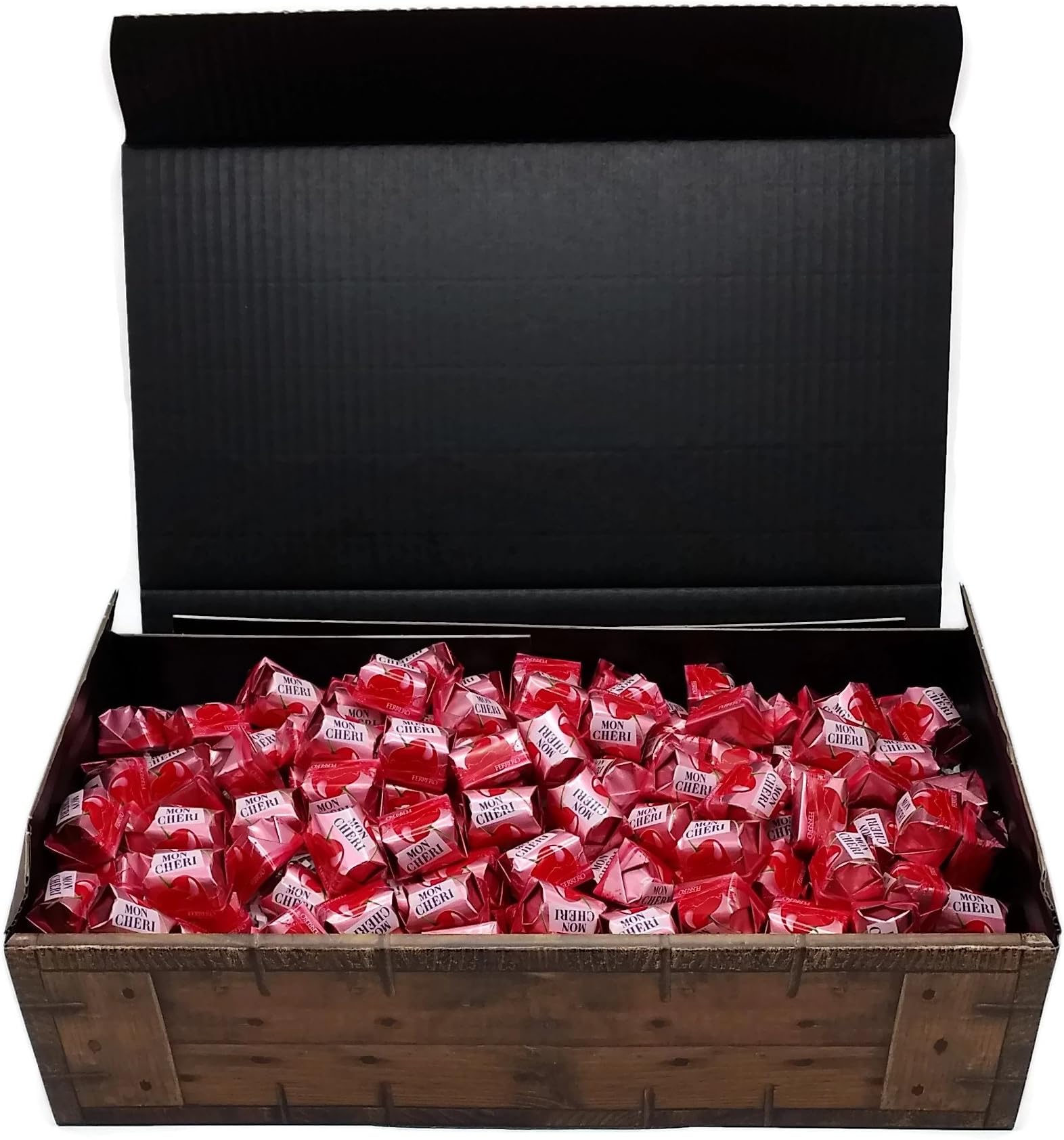 Ferrero Mon Cherie Gift treasure box - 120 chocolate candys - the little treasure for your sweetheart - perfect as a gift or as a decoration.