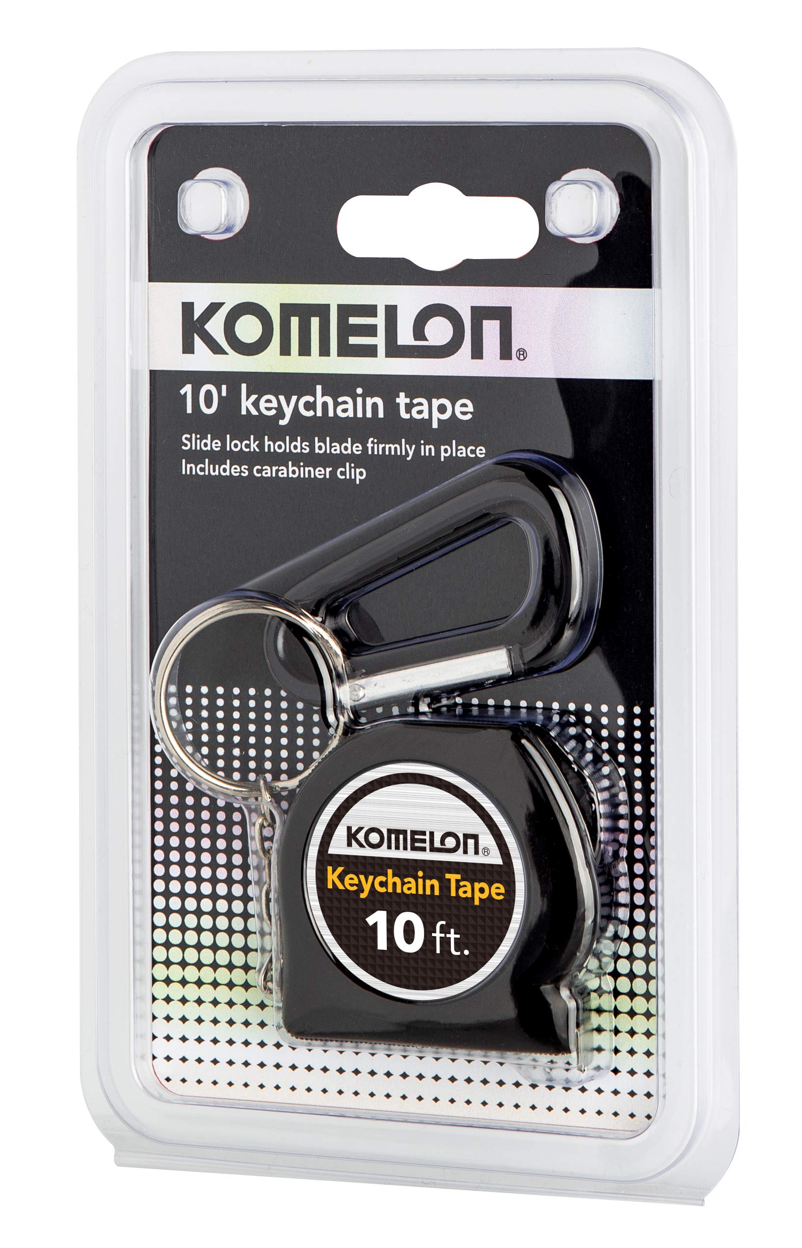 Komelon 4110CS Keychain Tape Measure Acrylic Coated Steel Blade 10 ft