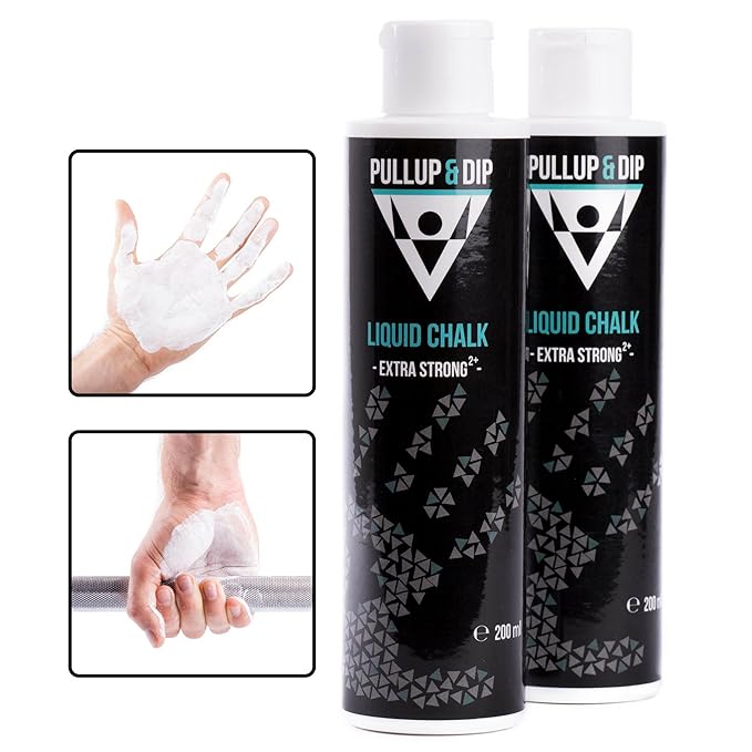 PULLUP & DIP Liquid Chalk Flüssiges Magnesia für Perfekten Grip Beim Sport, Klettern, Bouldern, Crossfit, Calisthenics, Gewic