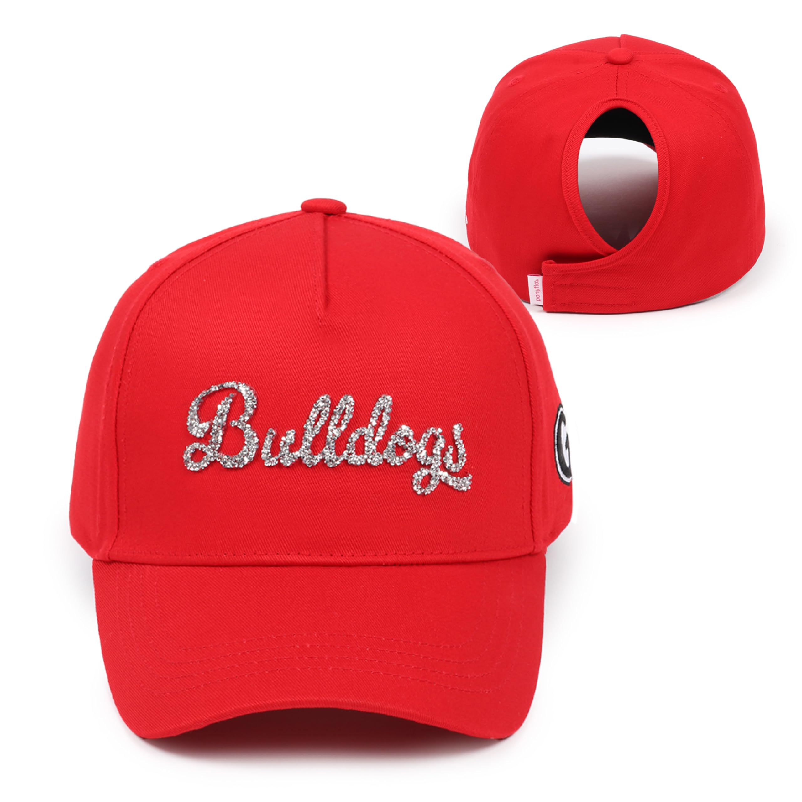 Ponyflo Women's Ponytail Baseball Cap - Curly Hair