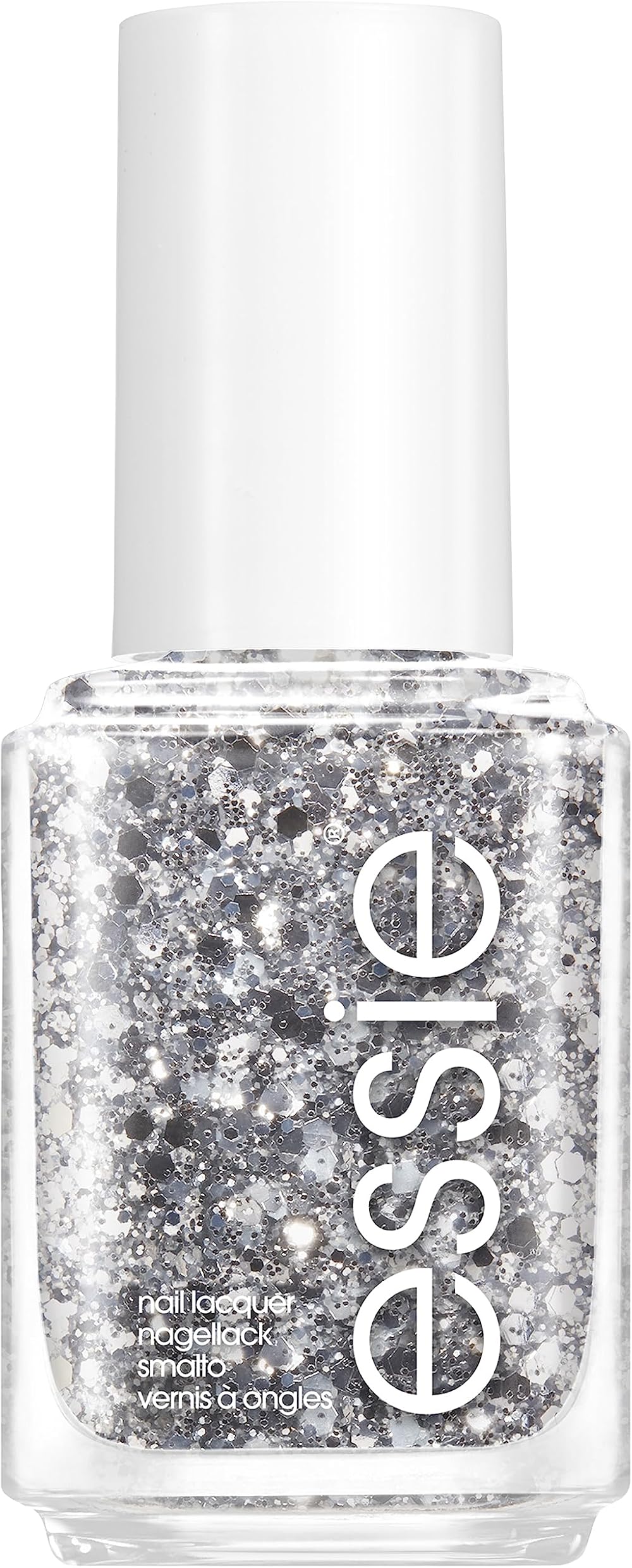 Essie Set in Stones Nail Polish Glitter Silver 13.5 ml Vegan Formula