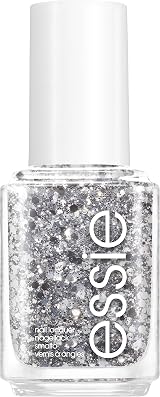 Essie Set in Stones Nail Polish Glitter Silver 13.5 ml Vegan Formula
