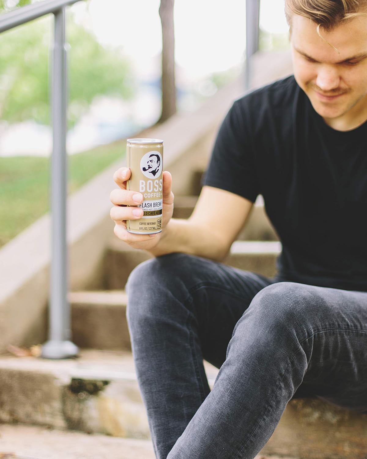 BOSS Coffee by Suntory - Japanese Flash Brew Coffee with Milk, 8oz 12 Pack, Imported from Japan, Au Lait, Espresso Doubleshot, Ready to Drink, Contains Milk, No Gluten: Grocery & Gourmet Food