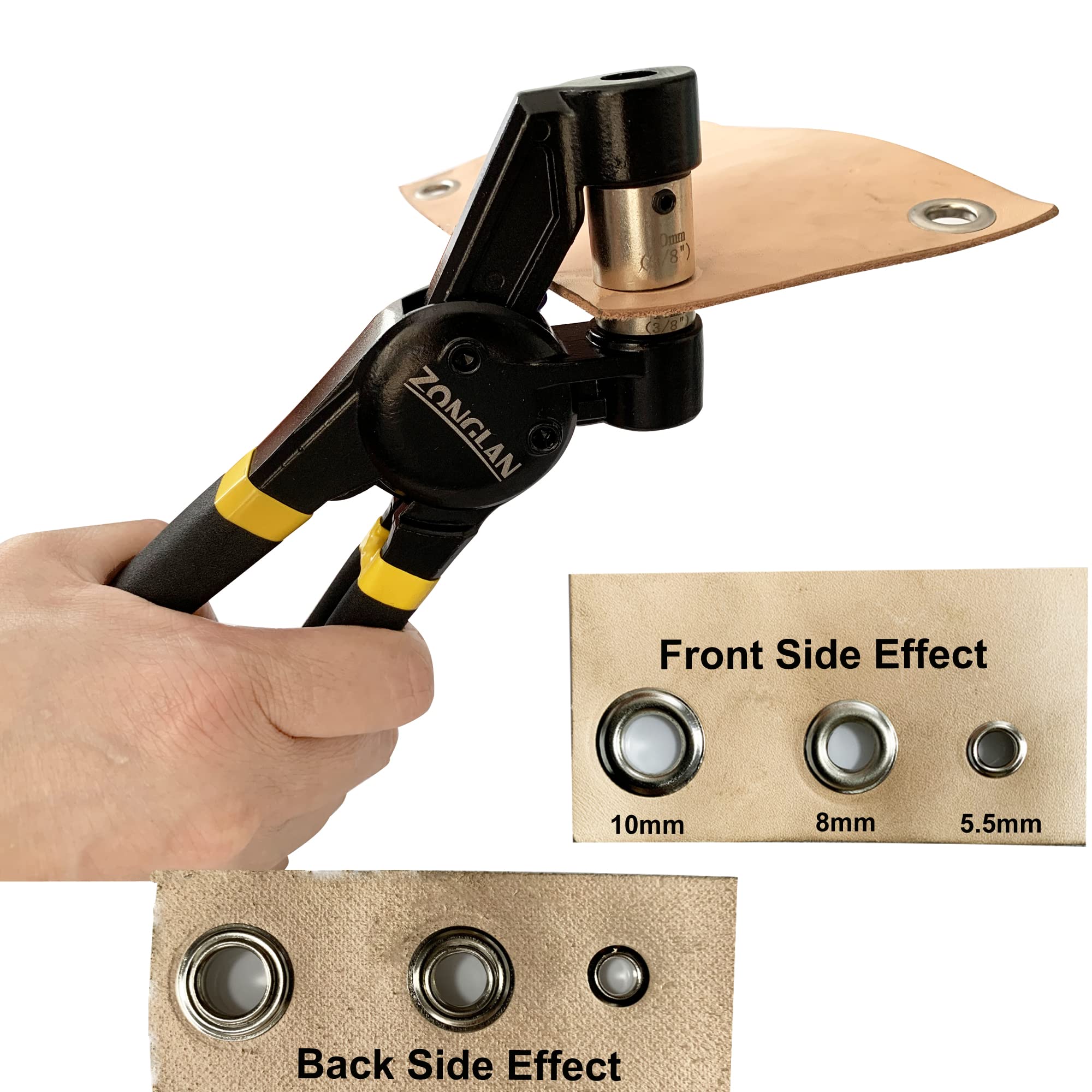 ZONGLAN Grommet Tool Kit, Eyelet Tool Multi-Purpose