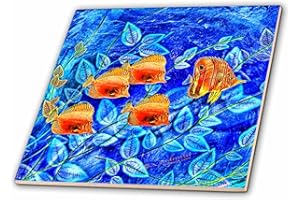 3dRose Tropical Fish - Ceramic Tile, 4-inch (ct_4473_1)