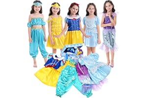 VGOFUN Princess Dresses for Girls - Dress up Clothes Pretend Play for Toddler Girl Christmas Birthday Gift for 3-6 Years