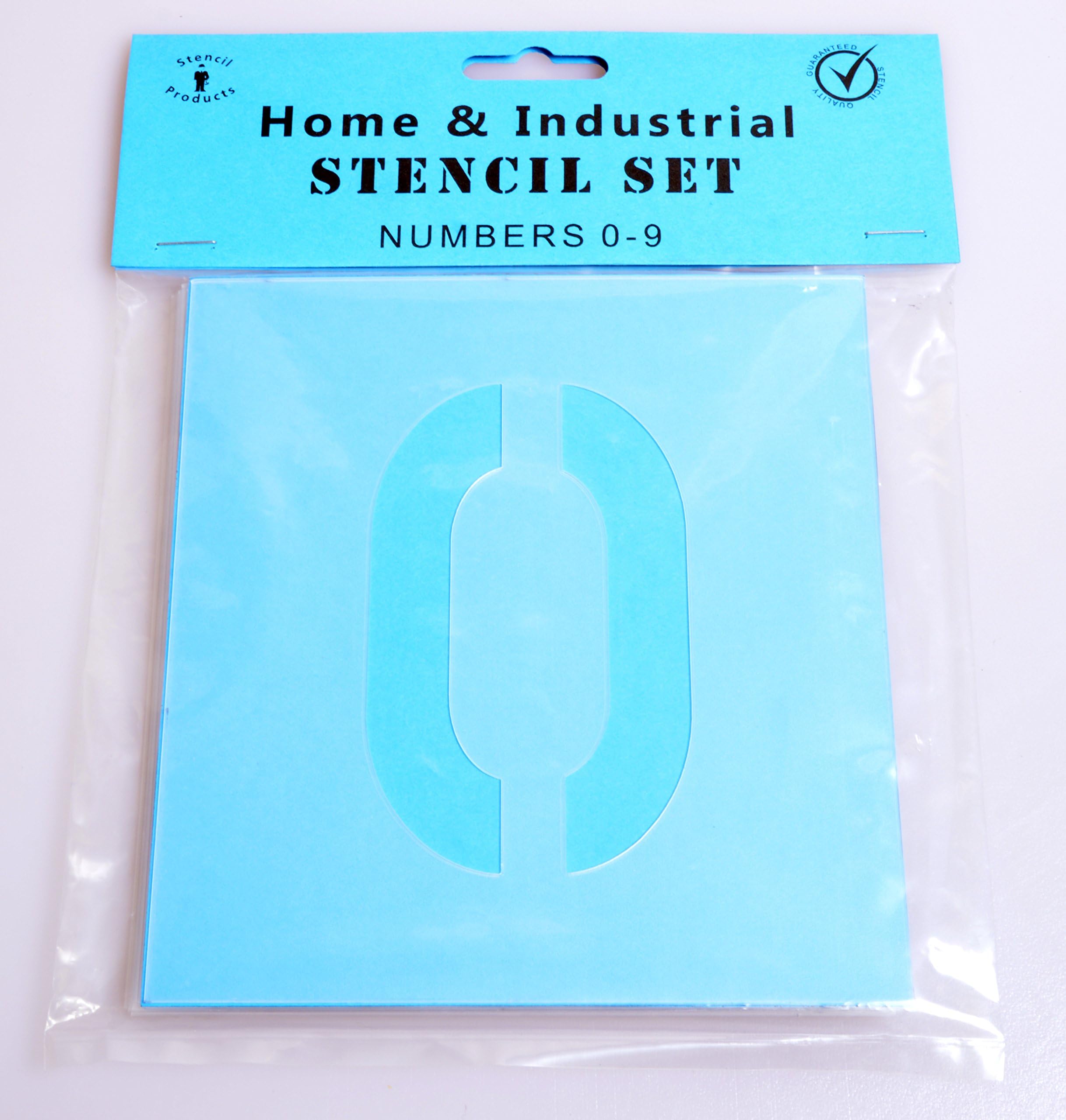 STENCIL NUMBER SET 0-9 (300mm (12"))