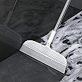 Magic Broom Floor Squeegee Pet Hair Remover, Silicone Squeegee Broom for Floor, 51.77" Long Handle Squeegee for Carpet, Bathroom Tile, Hardwood, Fur,Garage, Liquid Spills, Fine dust