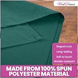 WedDecor 20 Inch Green Cotton Polyester Table Napkins 10pcs Elegant Design view 3