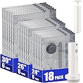 18 Pack Travel Vacuum Storage Bags with Rechargeable Wireless & Hand Pump, Portable Space Saver Bags for Travel & Home, Vacuum Compression Packing Seal for Clothes, Blankets, Seasonal Storage