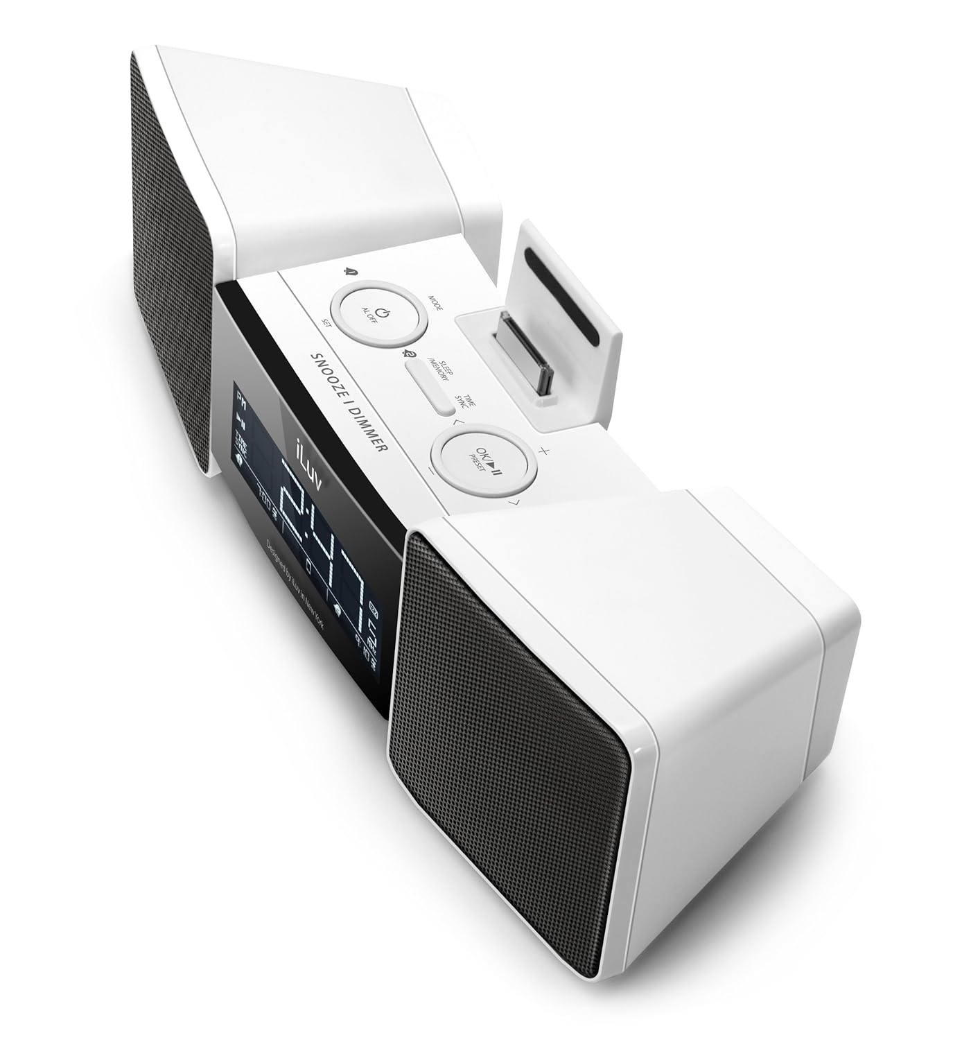 iLuv Vibro II Speaker Docking Station for Apple iPhone 3/4/4S/iPod with Bed  Shaker and Dual Alarm Clock: Amazon.co.uk: Hi-Fi & Speakers