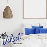 Deconovo Set of 2 Blue Velvet Cushion Covers 60x60 cm Outdoor view 5