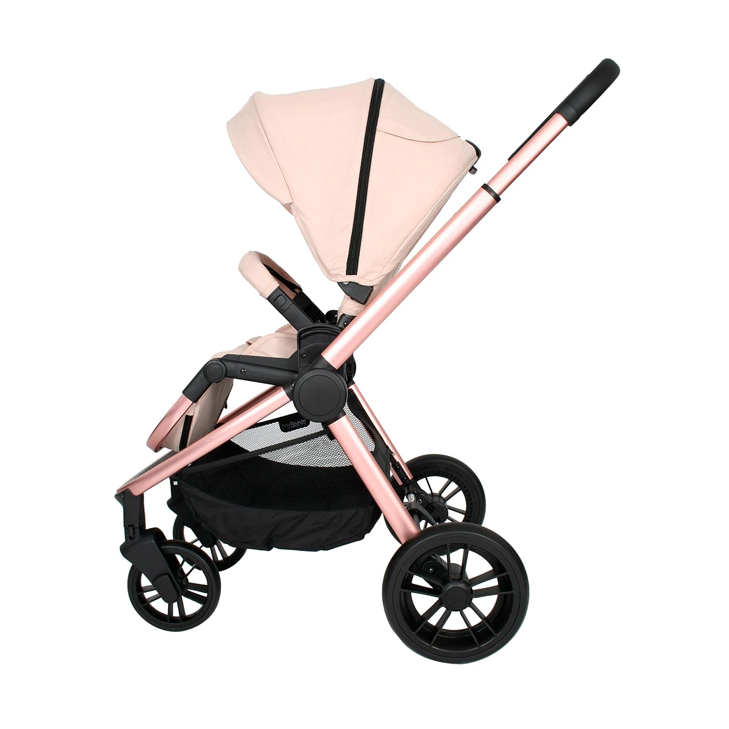 my babiie pink and white stroller