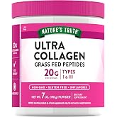 Nature's Truth Collagen Powder | 7 oz | Type I and III | Unflavored | Grass Fed Peptides and Keto Friendly | Non-GMO &amp; Gluten Free Supplement