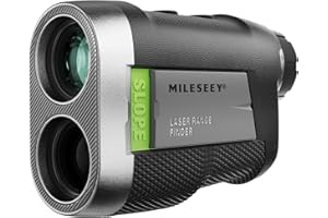 MiLESEEY Golf Rangefinder with Slope Switch, ±1Yd Accuracy Fast Flagpole Lock with Pulse Vibration, 1100Yds Magnetic Range Fi