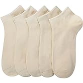 SERISIMPLE Women Viscose Bamboo Ankle Socks Low Cut Thin Sock Lightweight Pastal Color Soft Sock 5 Pairs