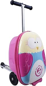 Zinc Flyte- Mochila Patinete con diseño de búho, Flyte Scooter & Case