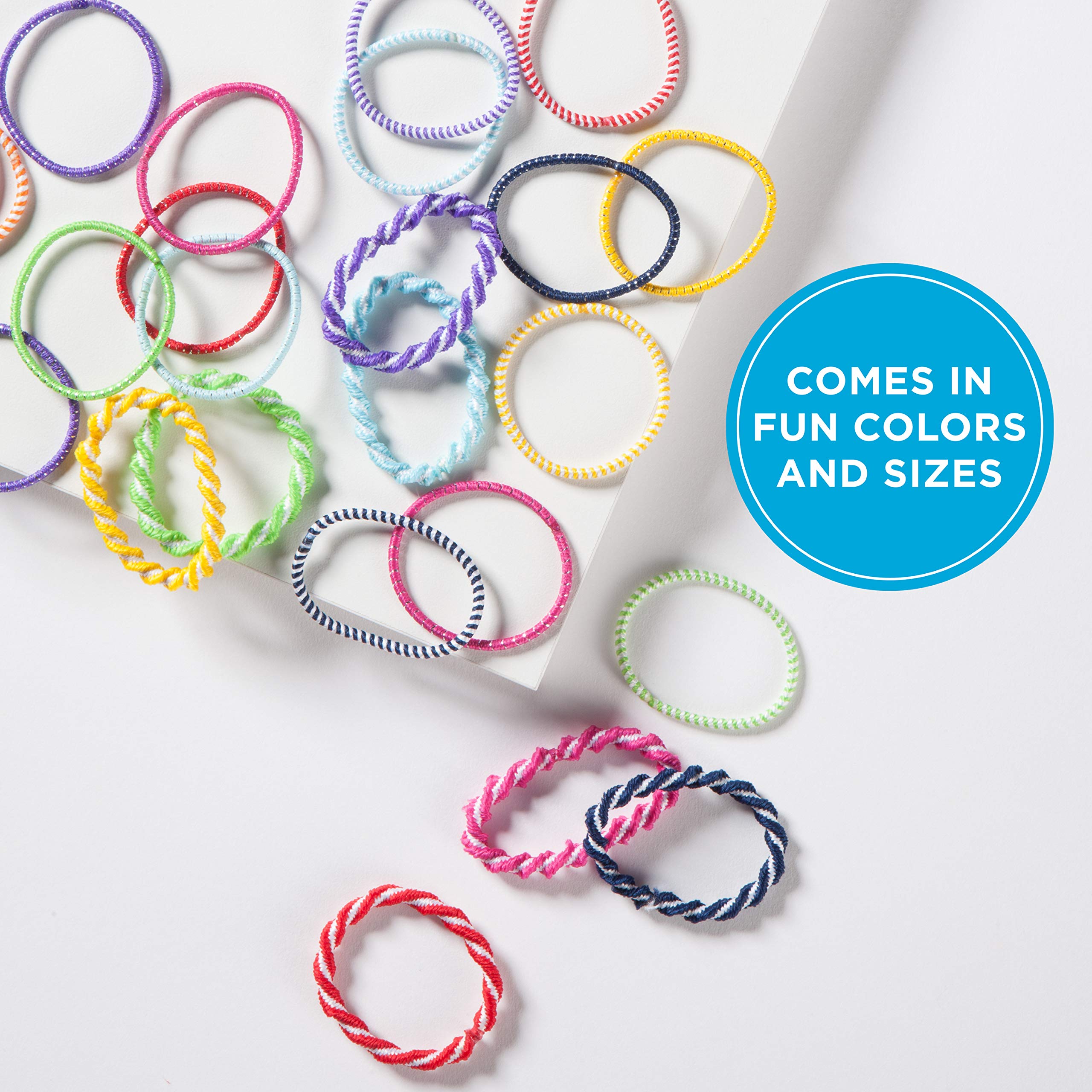 Goody Girls Ouchless Hair Elastics Perfect for Girls with Fine Hair, Curly Hair or Sensitive