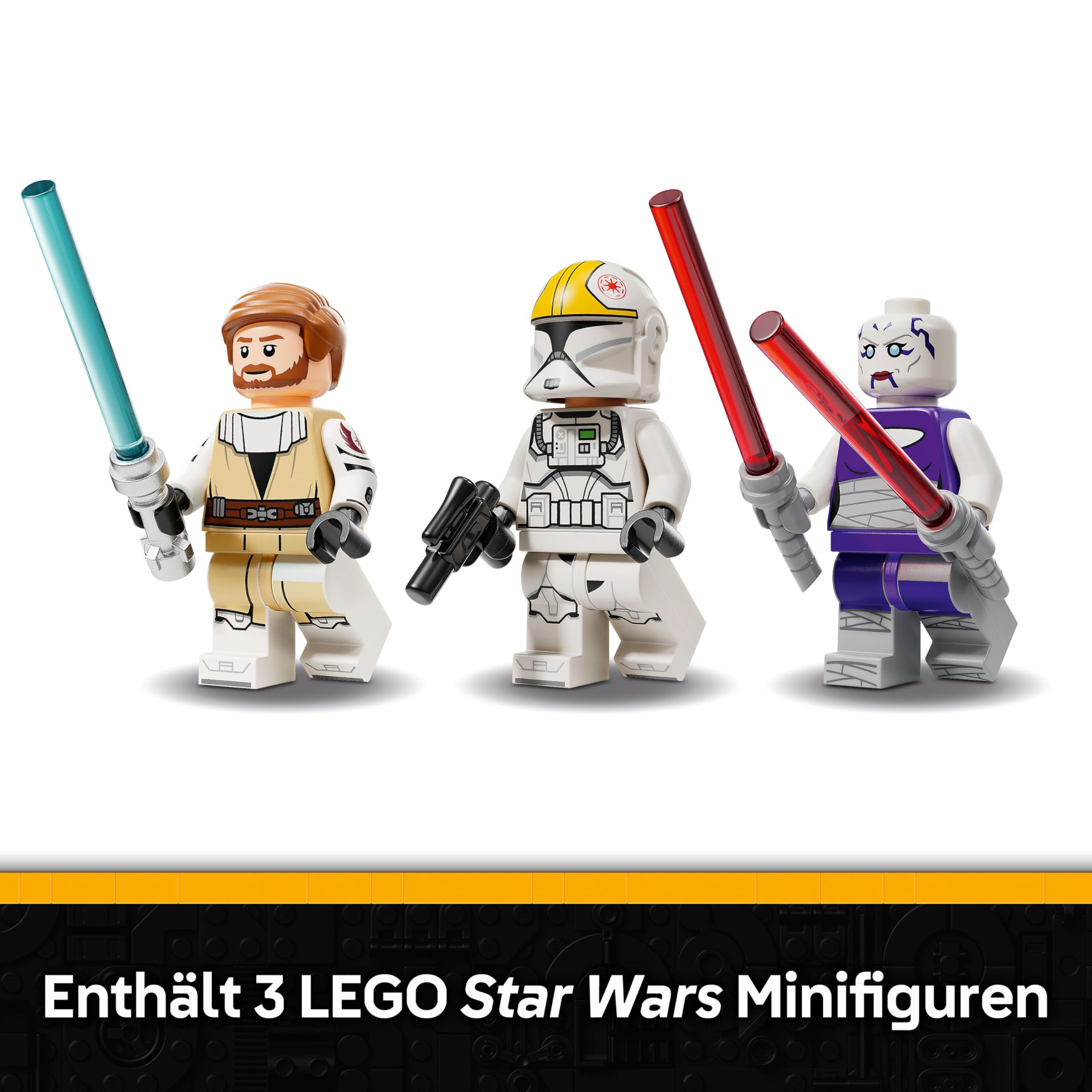 LEGO Star Wars: The Clone Wars V-19 Torrent-Sternjäger - Kreatives Spielzeug mit Minifiguren und Lichtschwert - Geschenk für Kinder - Modellbau für Mädchen und Jungen ab 9 Jahren - 75432 5