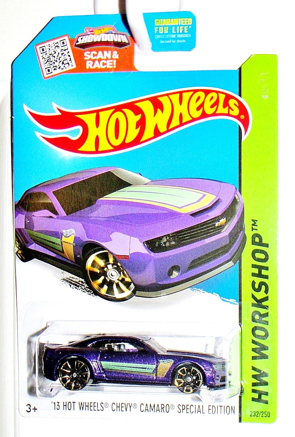 Hot Wheels, 2015 HW Workshop, '13 Hot Wheels Chevy Camaro Special Edition [Purple] #232/250 by Hot Wheels