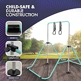 KAYMAN Gymnastics Bar with Rings Adjustable Height 89 99 109 119 129cm view 4