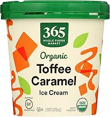 365 by Whole Foods Market, Organic Toffee Caramel Swirl Ice Cream, 1 pint