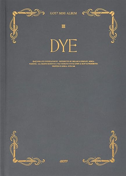 Got7 Dye Random Cover Incl 80pg Photobook Mirror Card Bookmark 2 Xphotocard Amazon Com Music